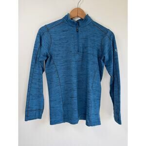 Kuhl 1/4 Zip Pullover Sweater Top Jacket Mid Layer Heather Blue Boys L Gorpcore